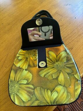 Vintage Angela Franscone‎ Floral Shoulder Bag